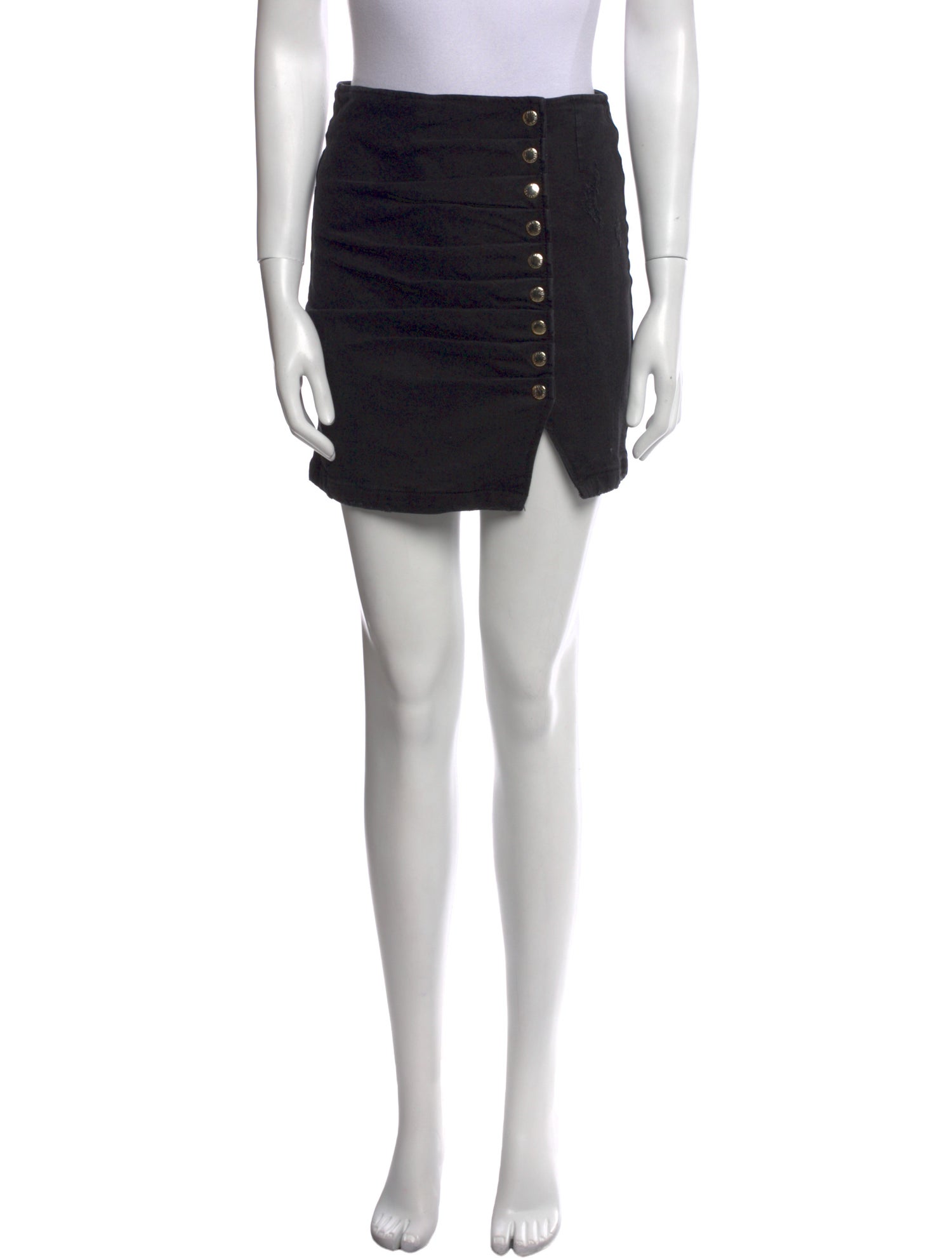 Retrofête Distressed Accents Mini Skirt