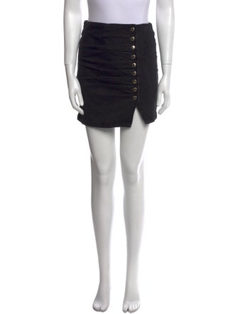 Retrofête Distressed Accents Mini Skirt