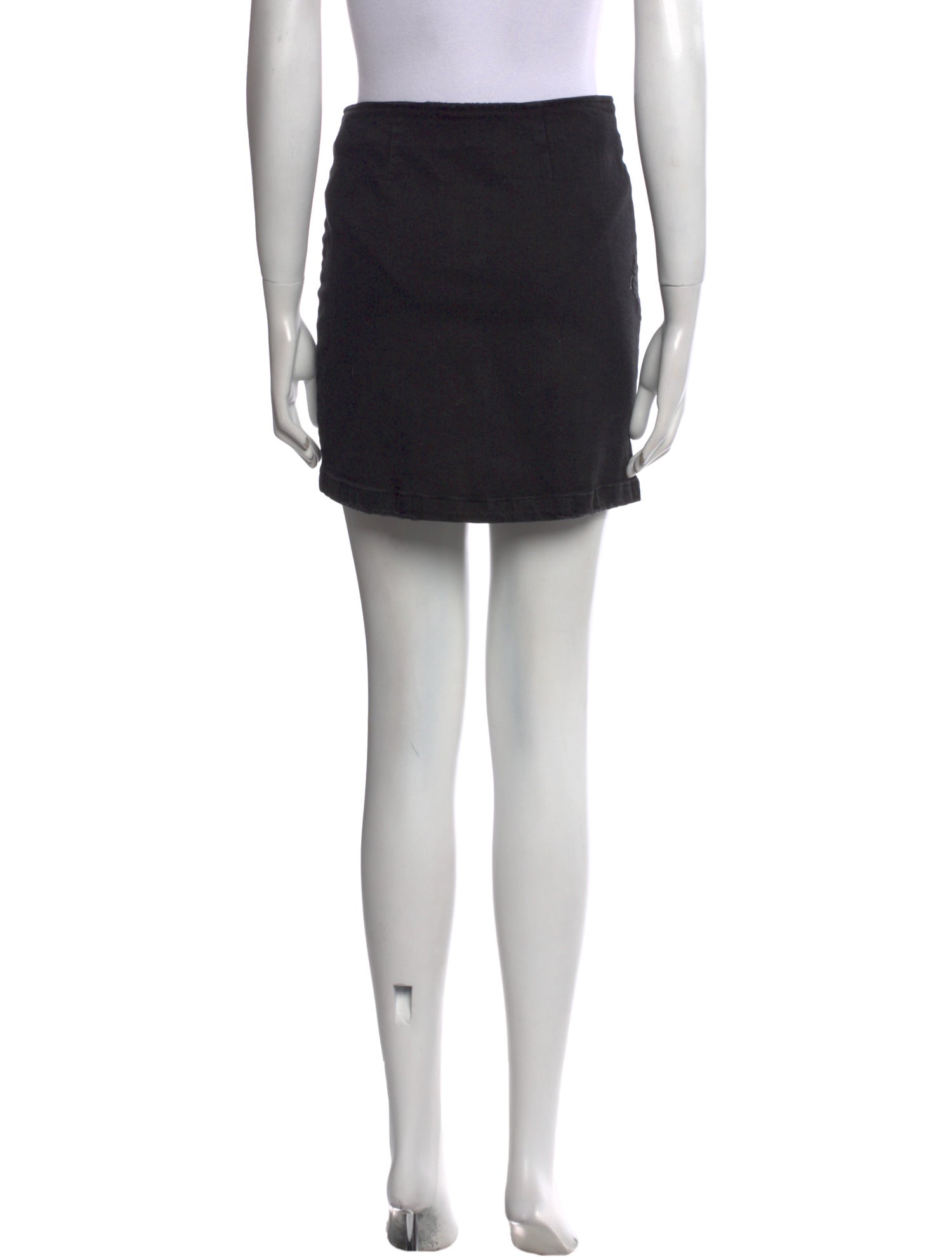 Retrofête Distressed Accents Mini Skirt