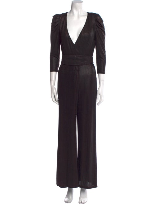 Retrofête Plunge Neckline Jumpsuit
