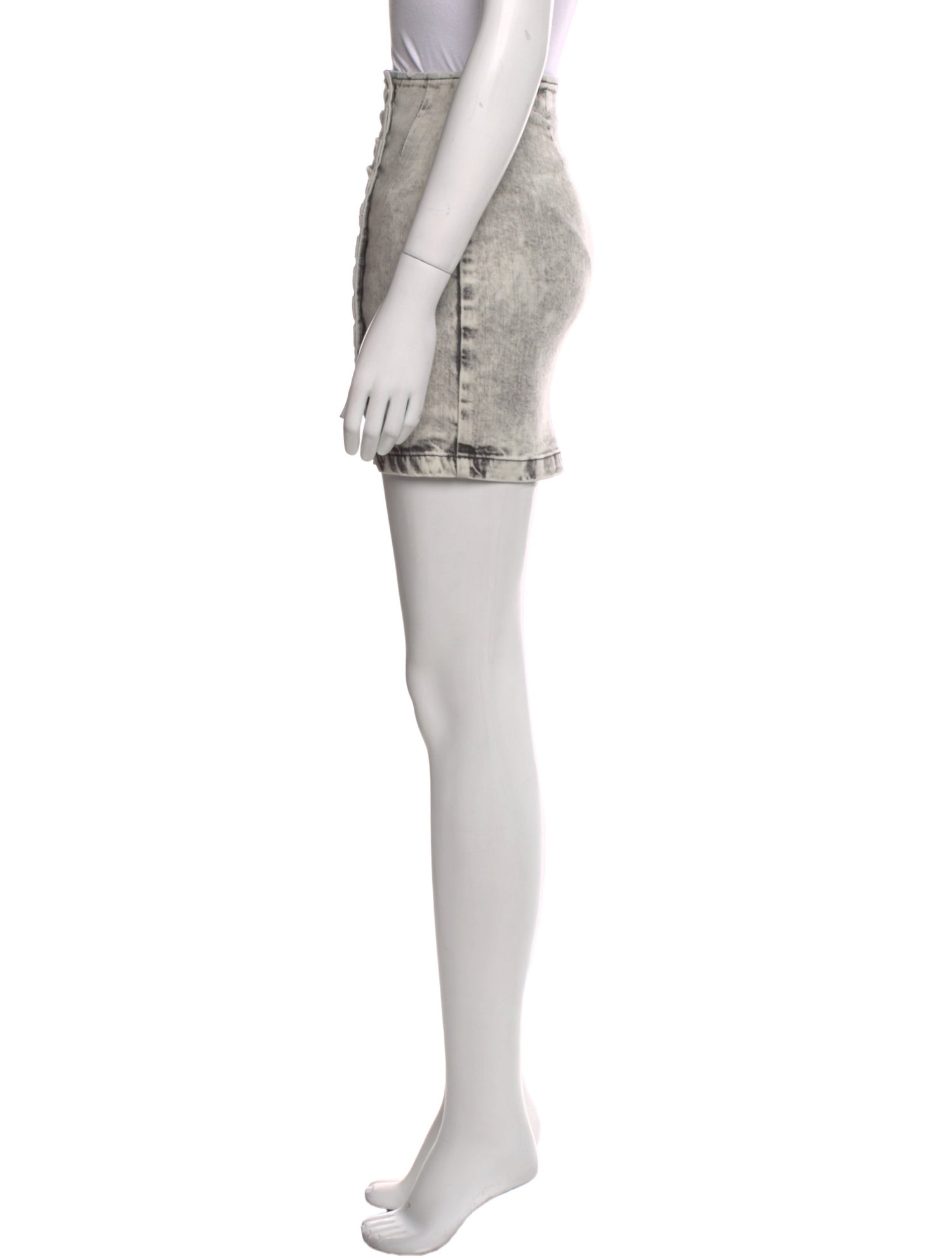 Retrofête Distressed Accents Mini Skirt