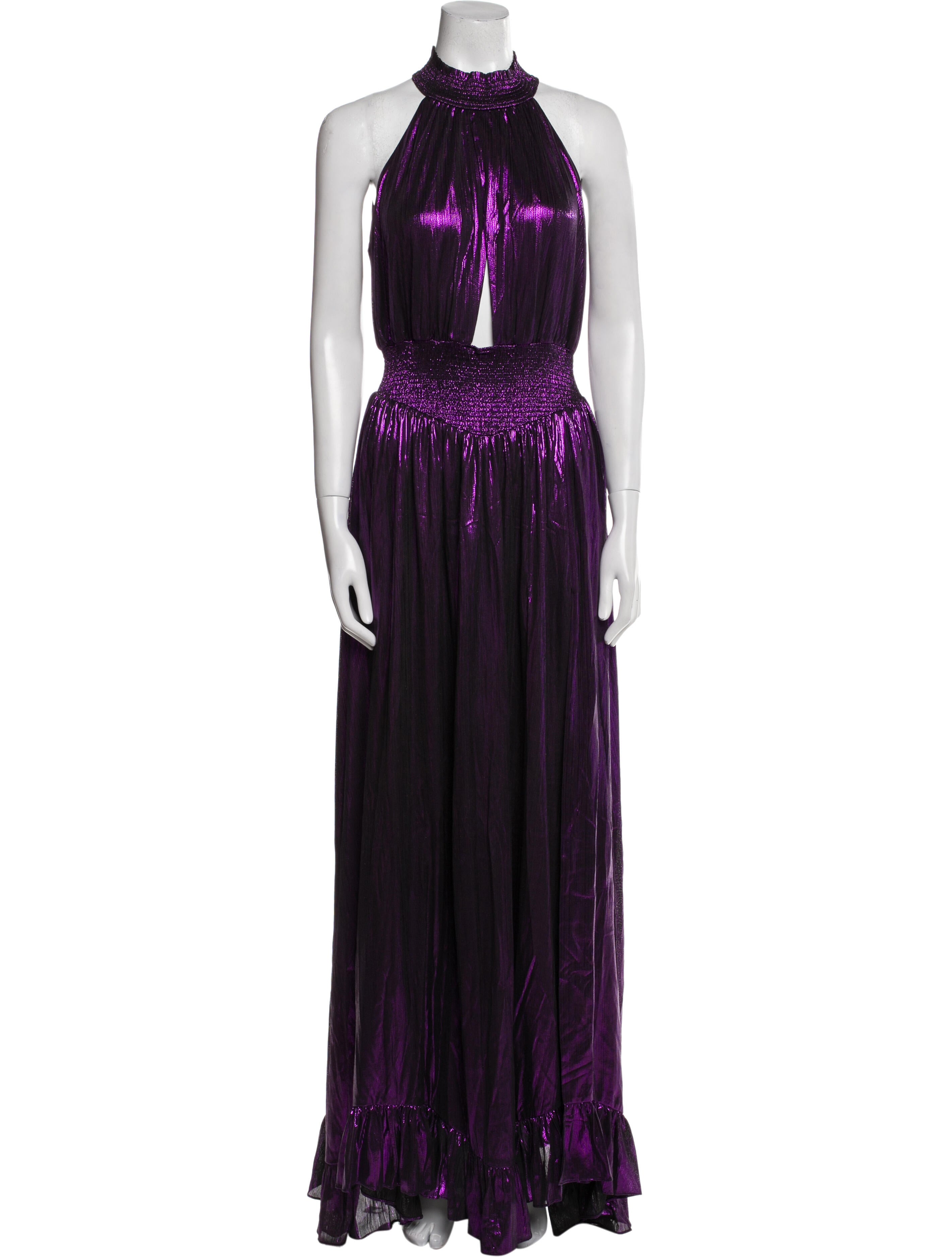 Retrofête Halterneck Long Dress w/ Tags
