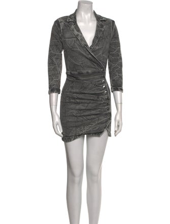 Retrofête V-Neck Mini Dress