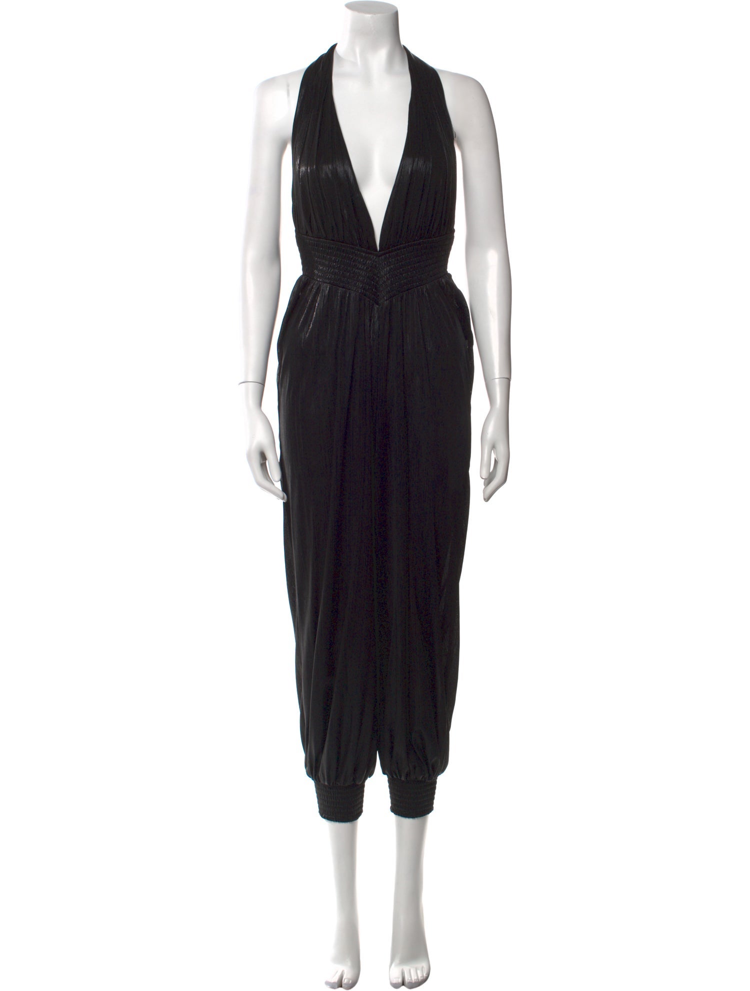 Retrofête Plunge Neckline Jumpsuit