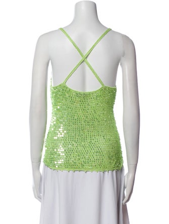 Retrofête Scoop Neck Sleeveless Top