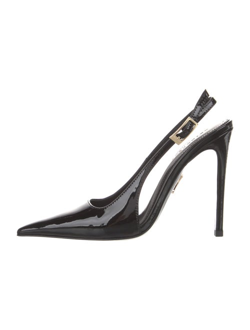 Retrofête Patent Leather Slingback Pumps