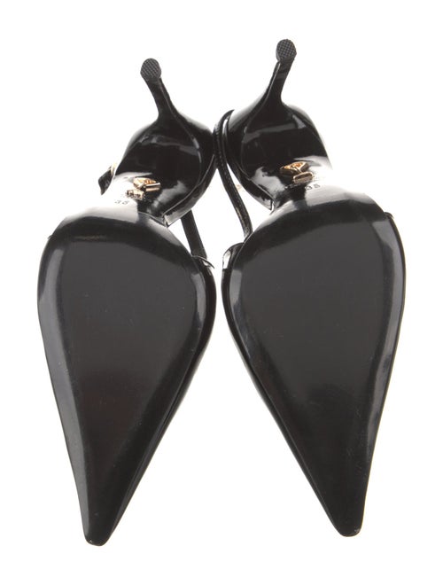 Retrofête Patent Leather Slingback Pumps