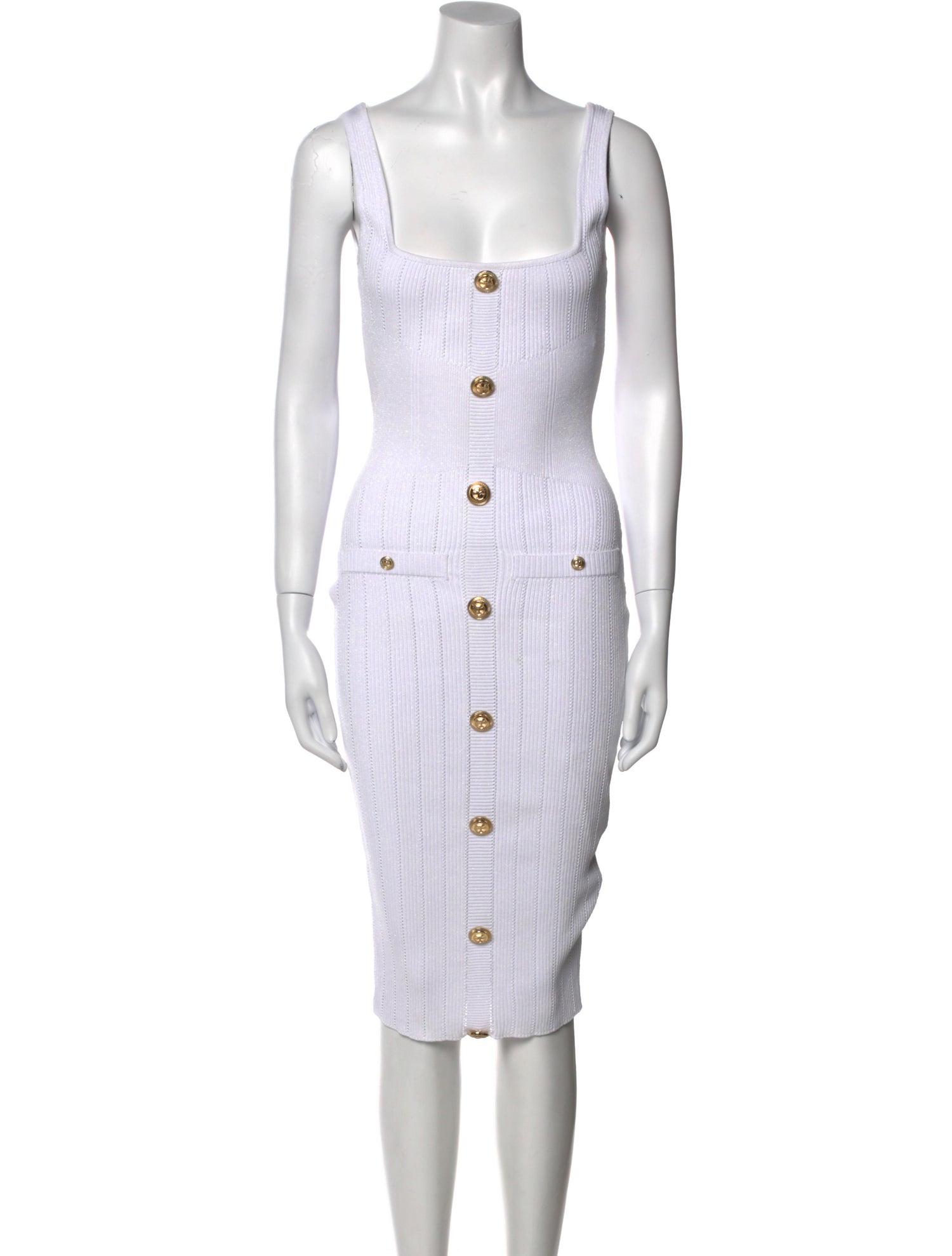 Retrofête Square Neckline Midi Length Dress w/ Tags