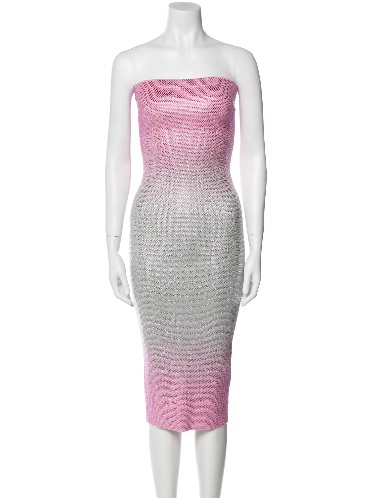 Retrofête Strapless Knee-Length Dress