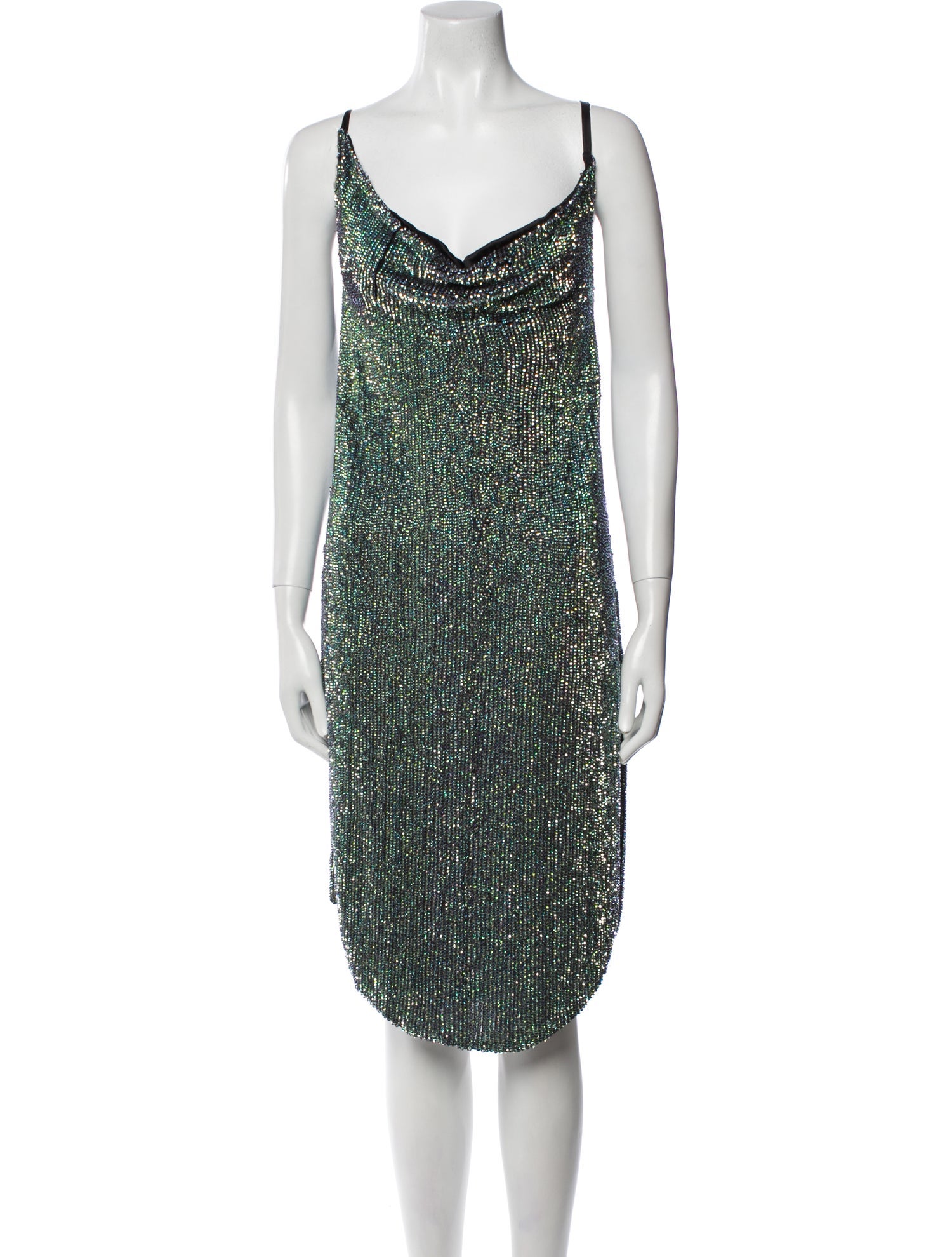 Retrofête Cowl Neck Mini Dress