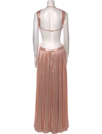 Retrofête Scoop Neck Long Dress