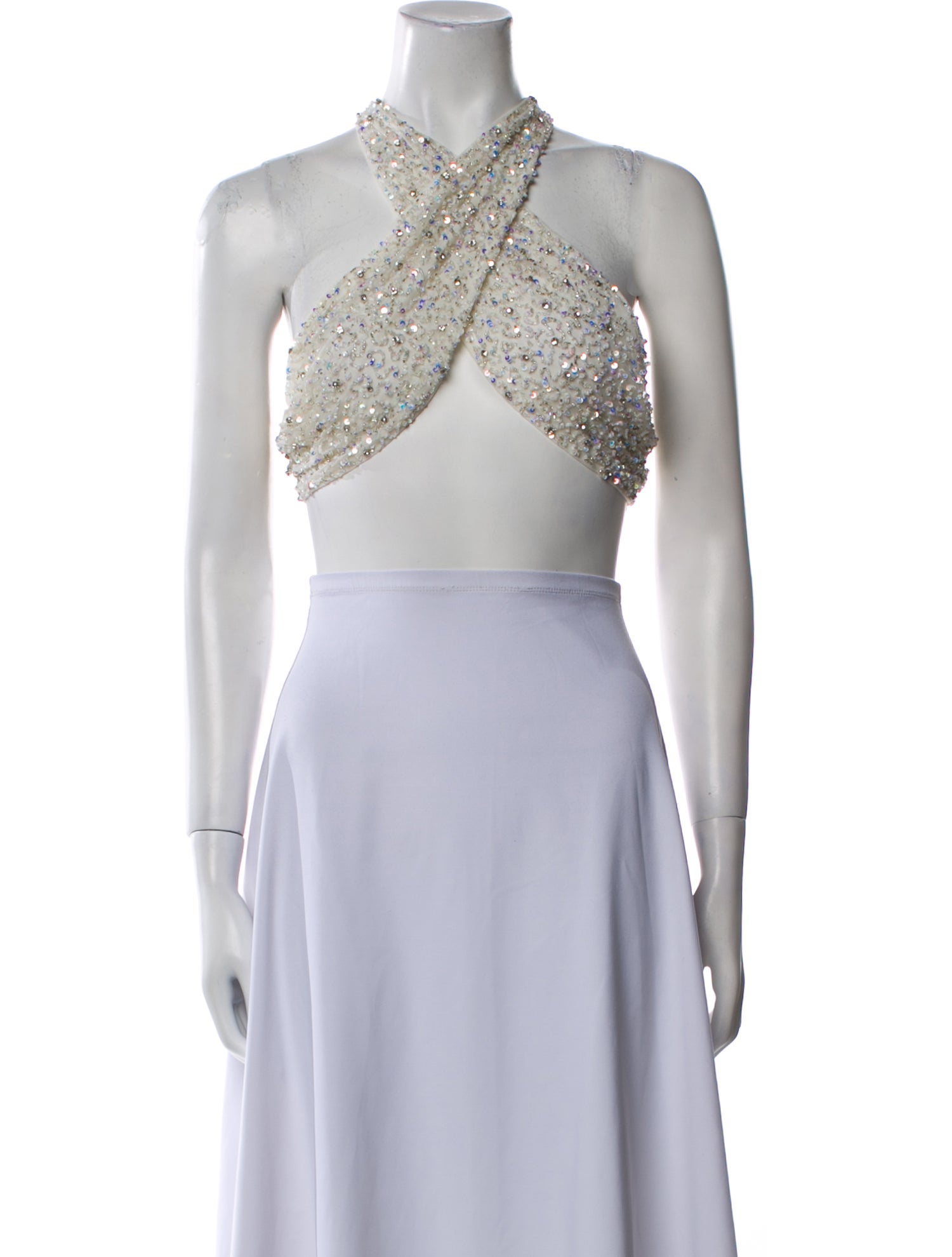 Retrofête Halterneck Sleeveless Crop Top