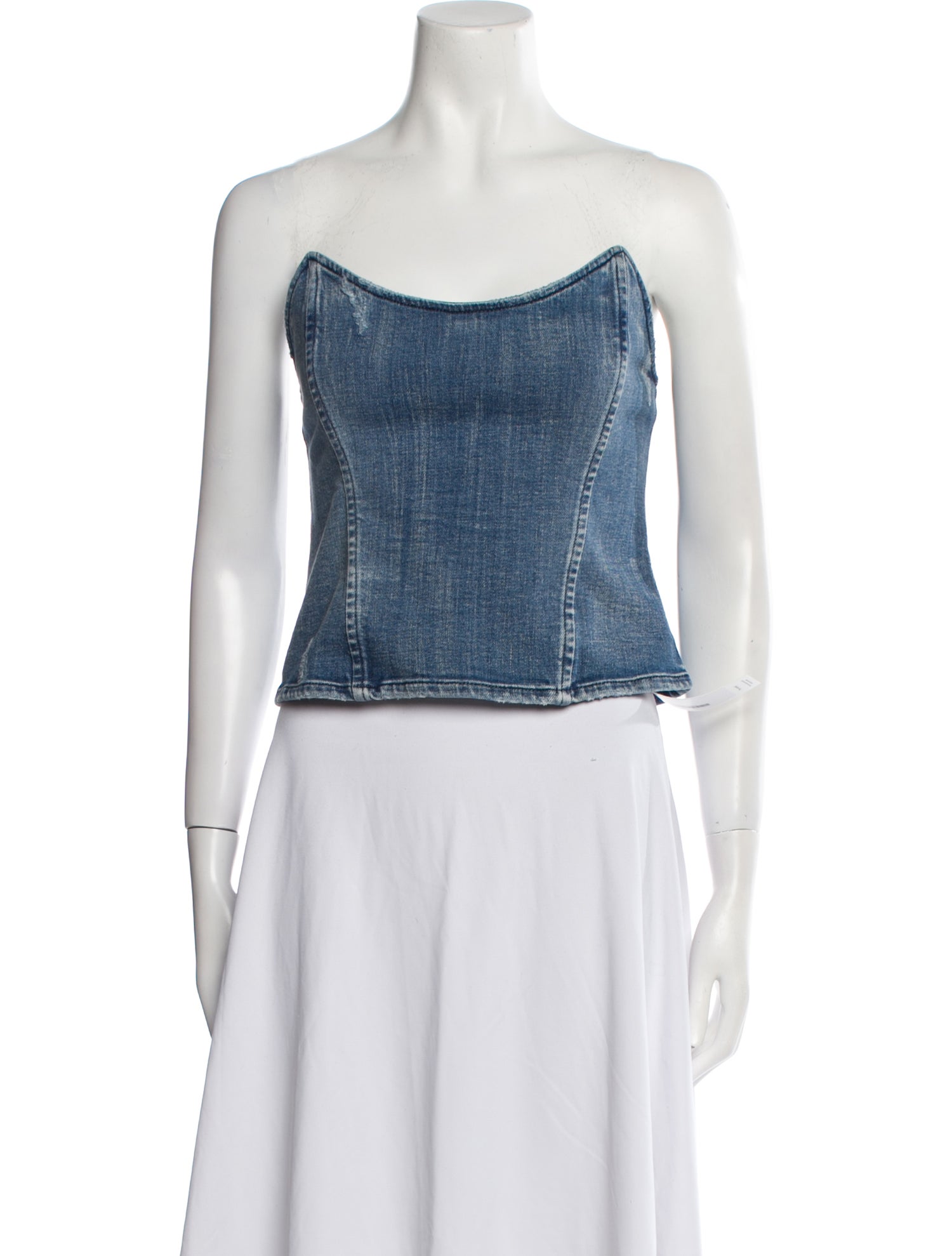 Retrofête Strapless Crop Top