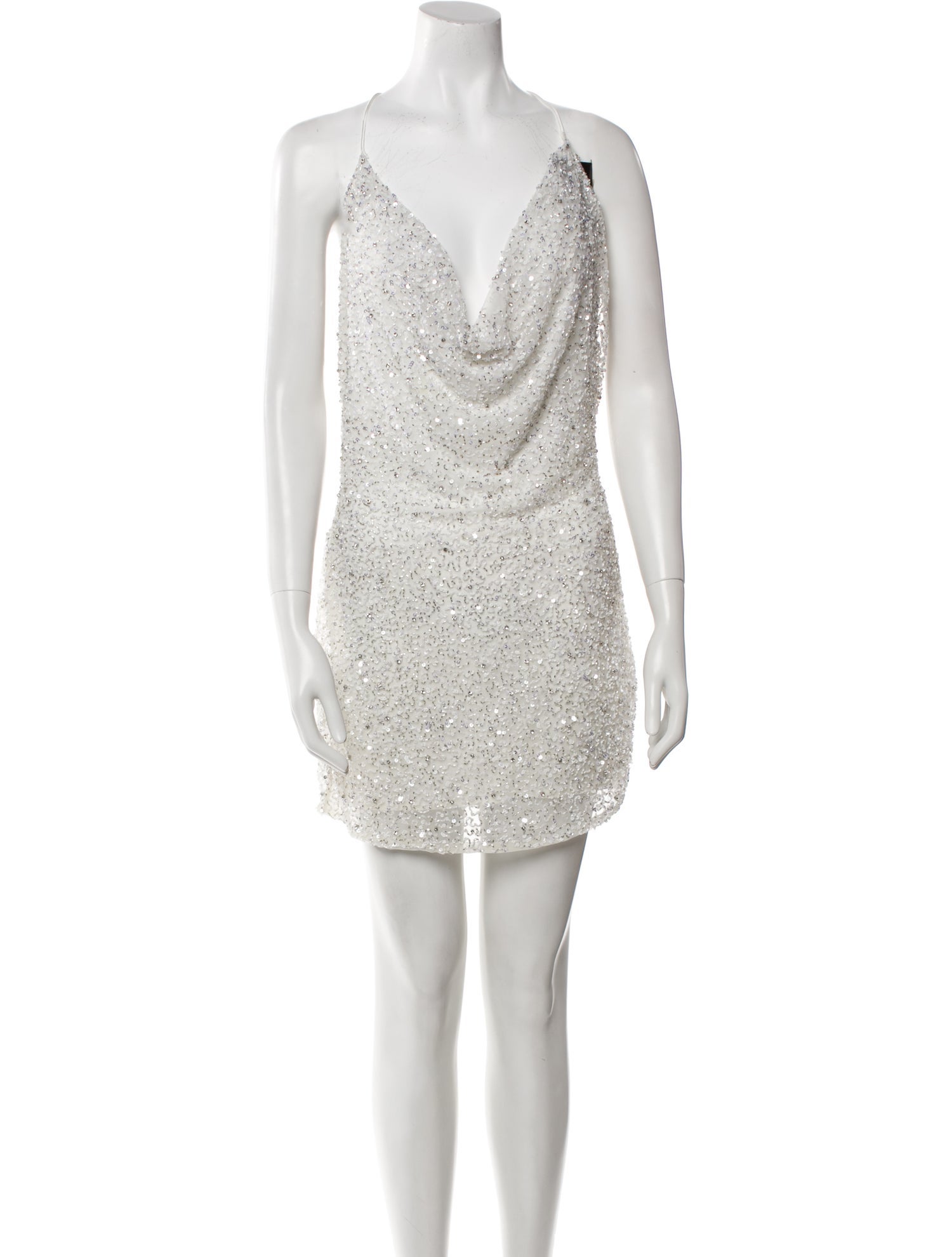 Retrofête Cowl Neck Mini Dress