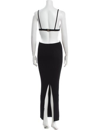 Retrofête Striped Long Dress