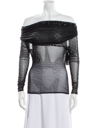 Retrofête Printed Off-The-Shoulder Top