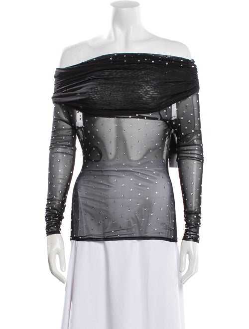 Retrofête Printed Off-The-Shoulder Top