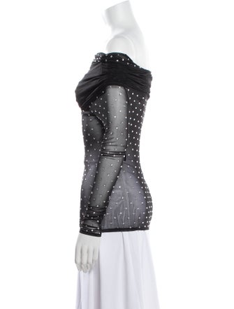 Retrofête Printed Off-The-Shoulder Top