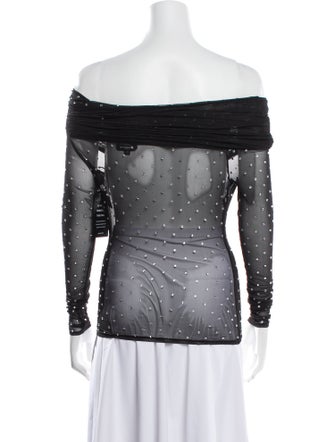 Retrofête Printed Off-The-Shoulder Top