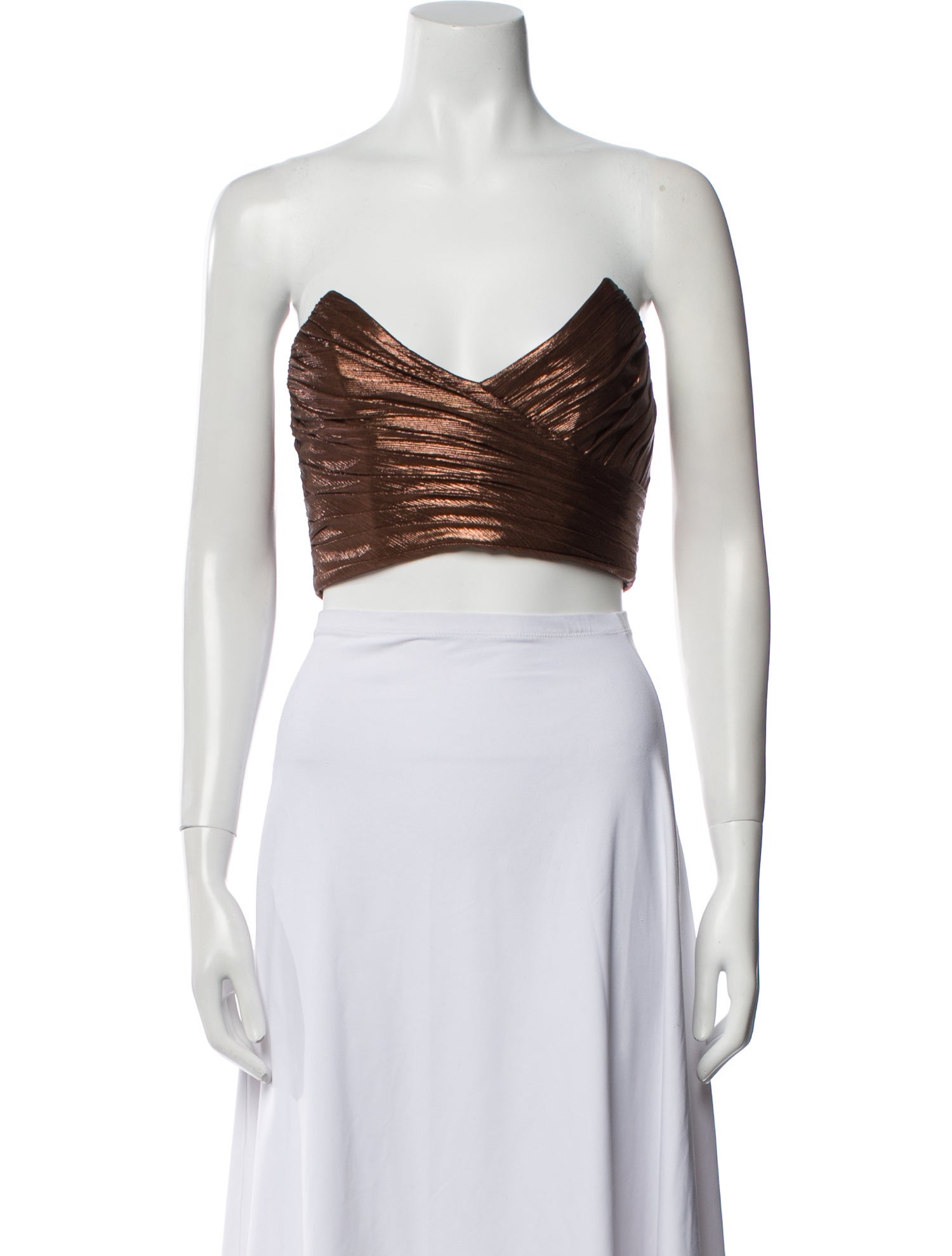 Retrofête Strapless Crop Top