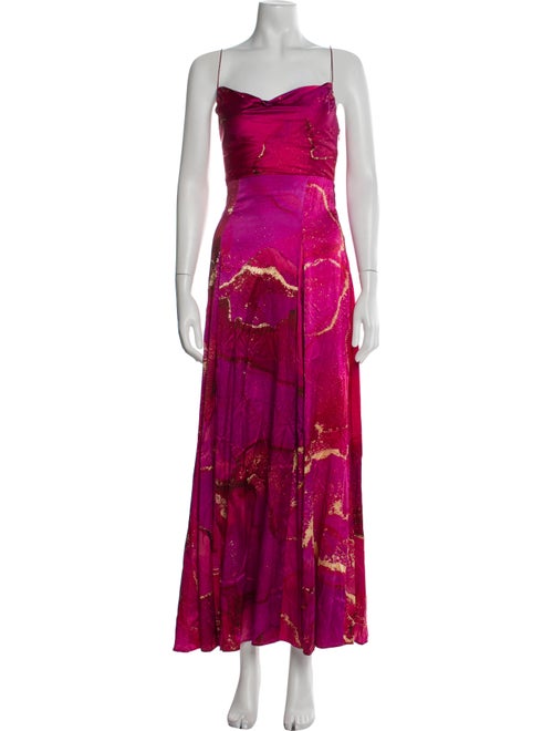 Retrofête Printed Long Dress