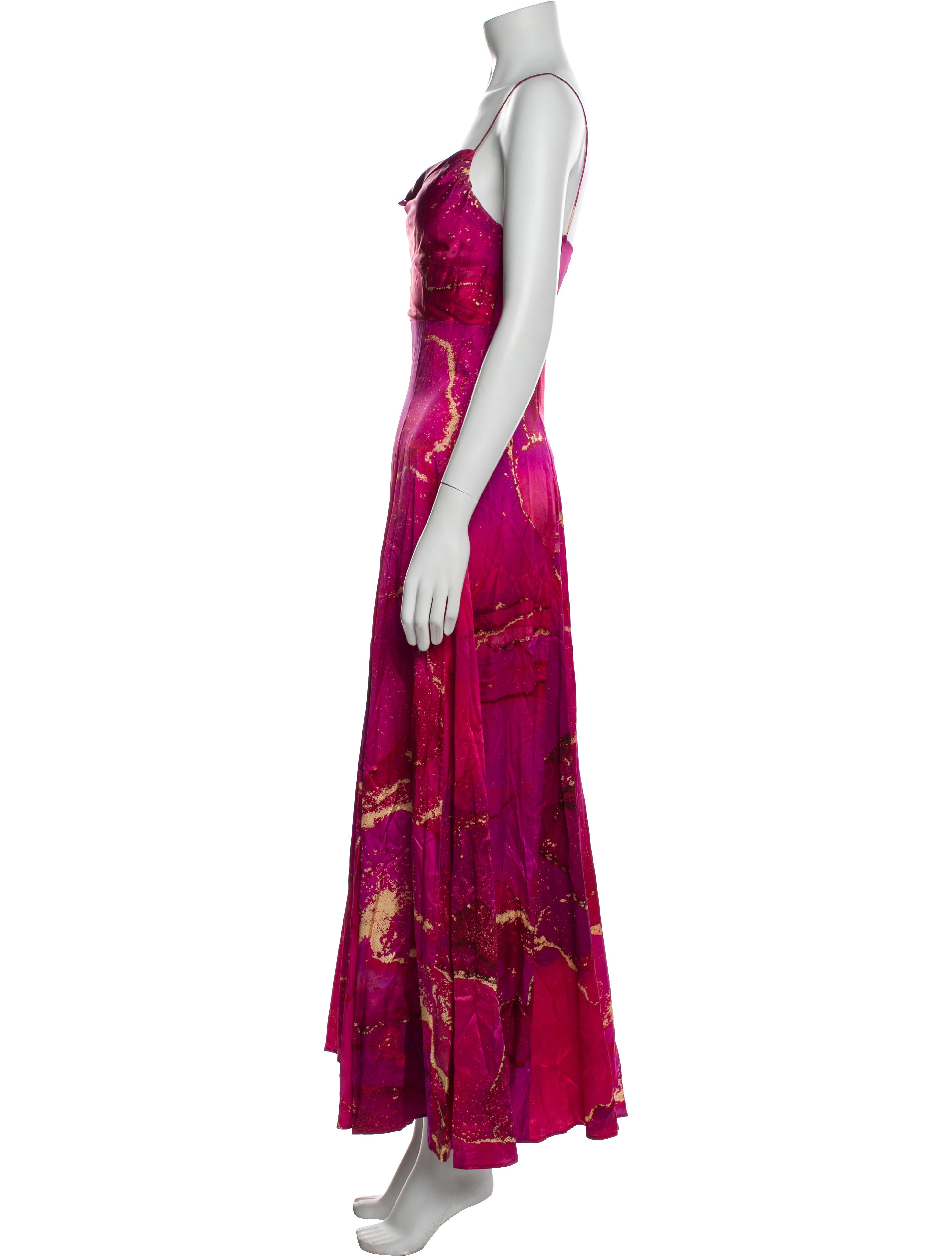 Retrofête Printed Long Dress