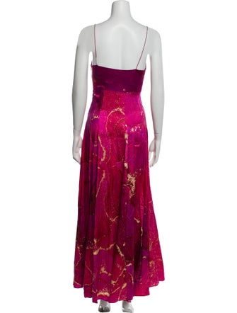 Retrofête Printed Long Dress