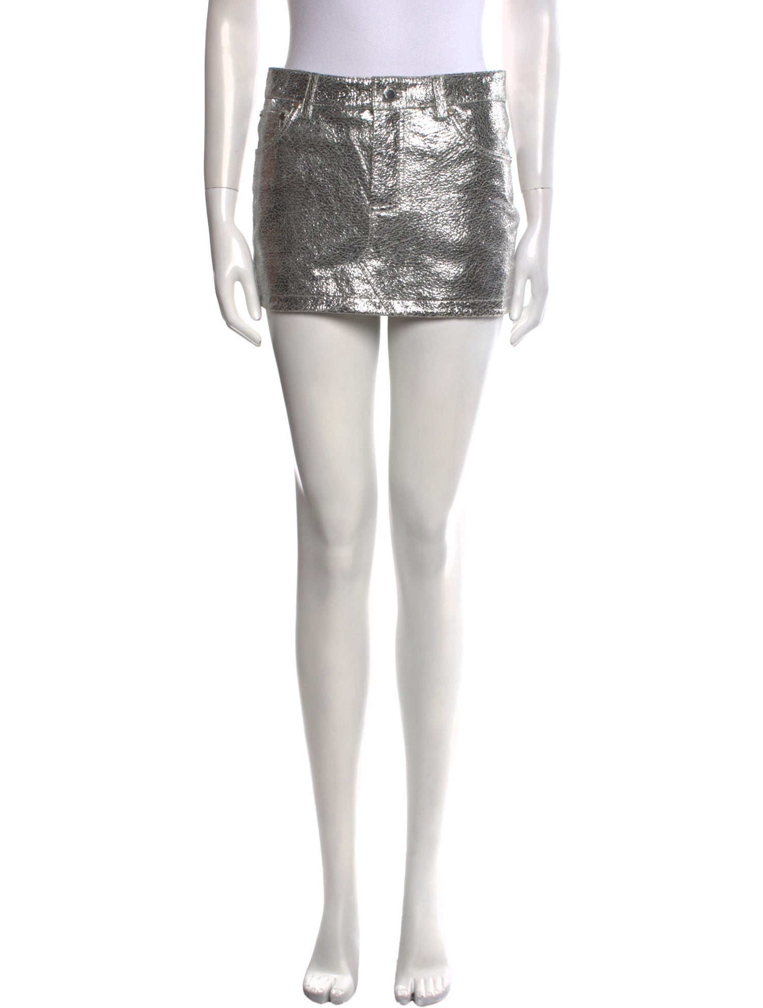 Retrofête Leather Mini Skirt