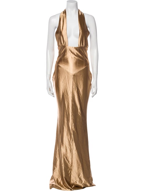 Retrofête Halterneck Long Dress