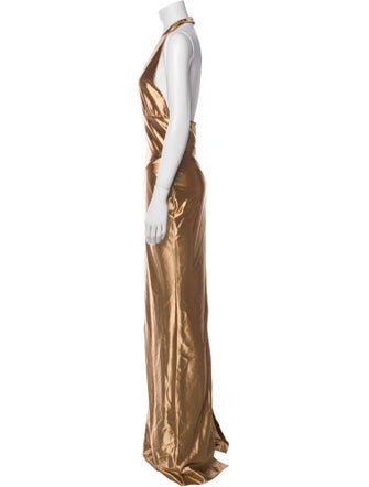 Retrofête Halterneck Long Dress