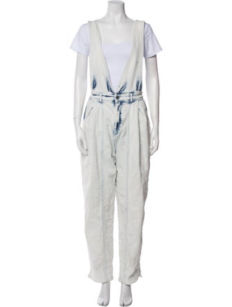 Retrofête Tie-Dye Print Scoop Neck Jumpsuit
