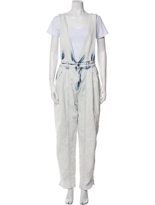 Retrofête Tie-Dye Print Scoop Neck Jumpsuit