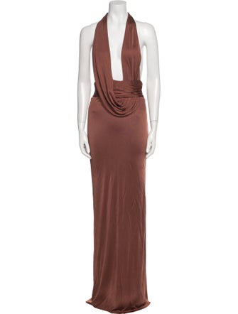 Retrofête Halterneck Long Dress