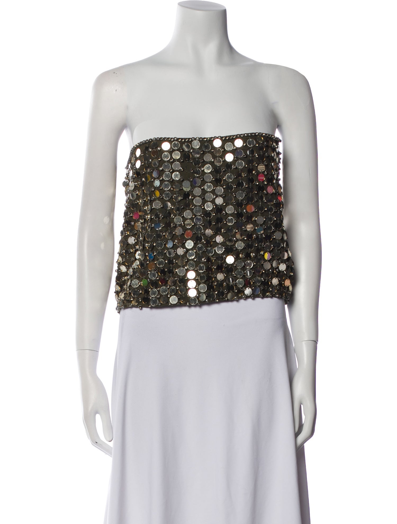 Retrofête Strapless Crop Top