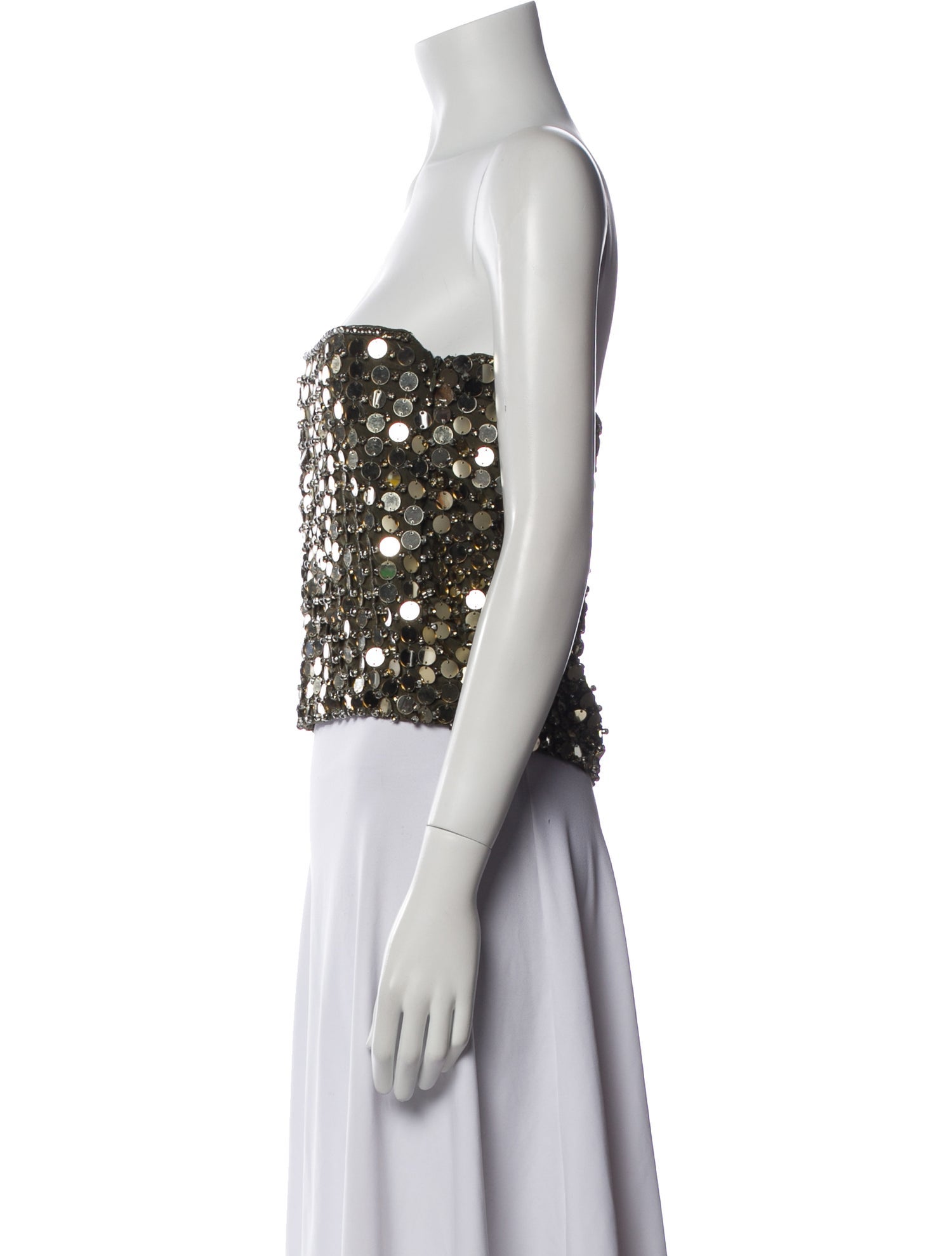 Retrofête Strapless Crop Top