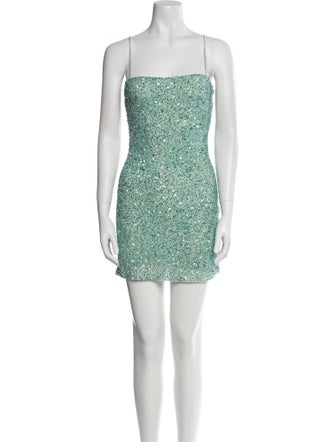 Retrofête Square Neckline Mini Dress