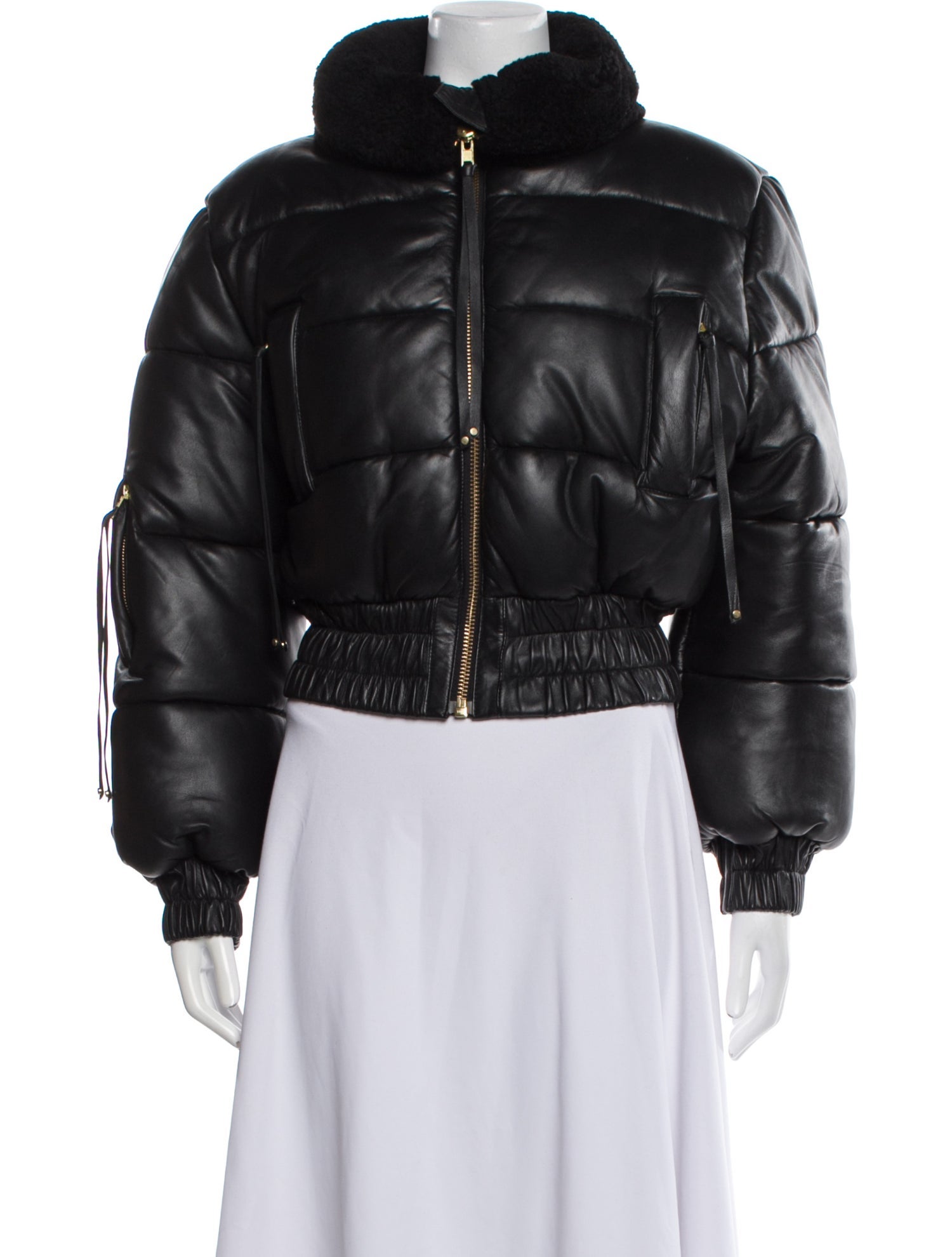 Retrofête Leather Bomber Jacket