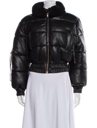 Retrofête Leather Bomber Jacket