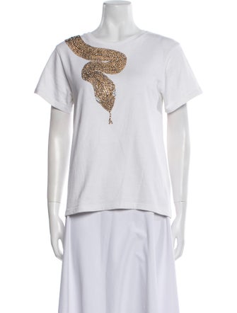 Retrofête Graphic Print Bateau Neckline T-Shirt