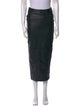 Retrofête Leather Midi Length Skirt