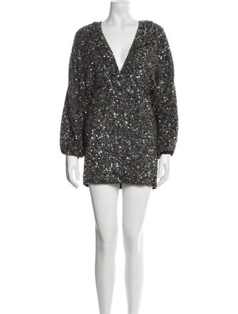 Retrofête V-Neck Mini Dress