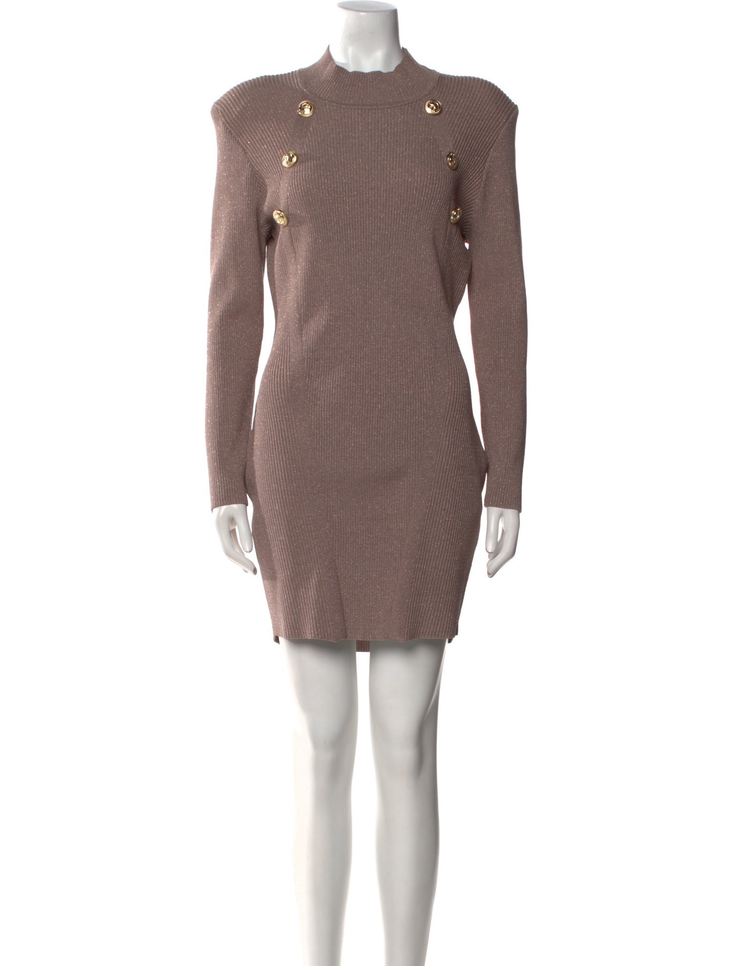 Retrofête Mock Neck Mini Dress