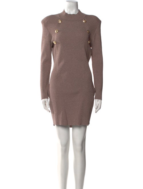 Retrofête Mock Neck Mini Dress