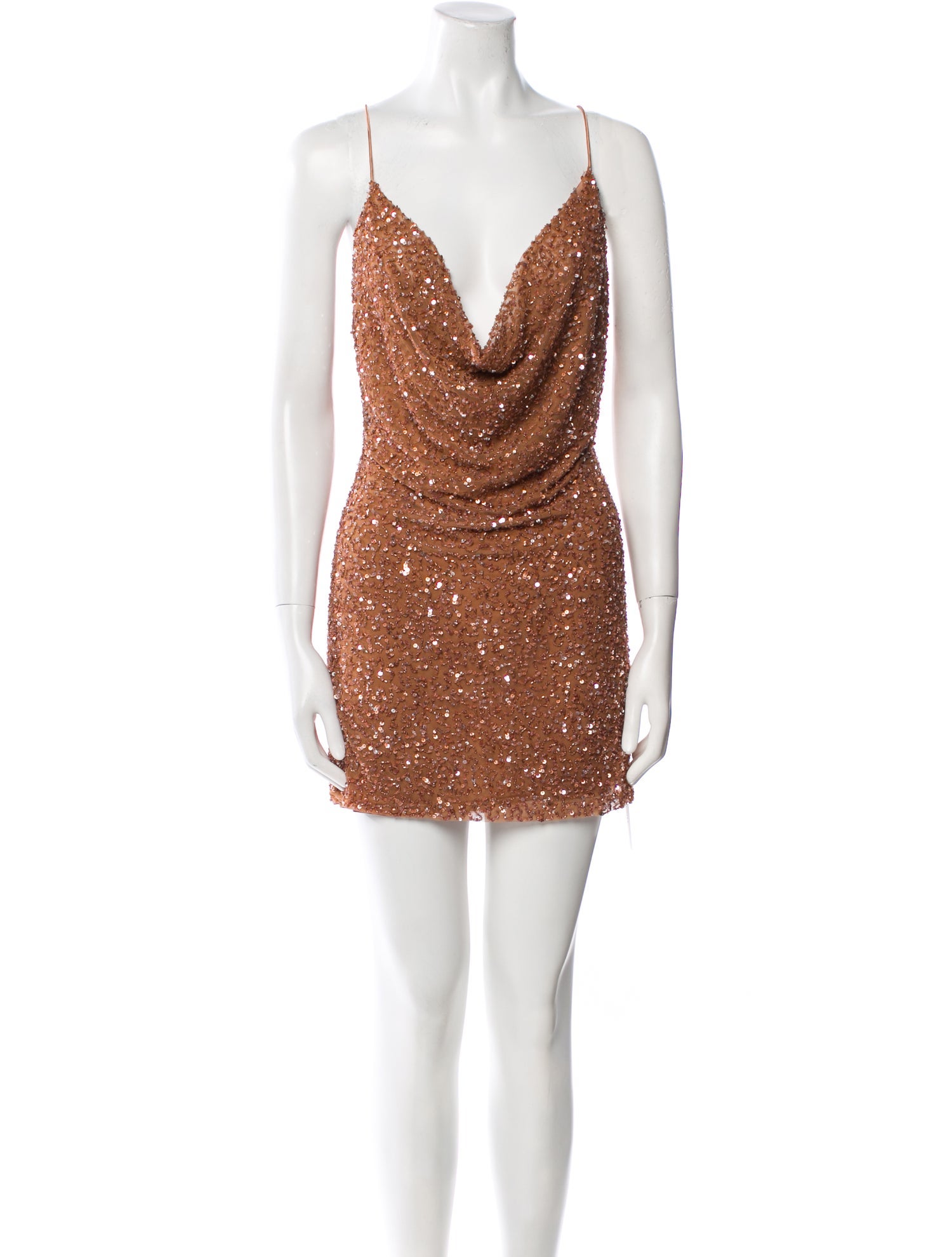 Retrofête Cowl Neck Mini Dress