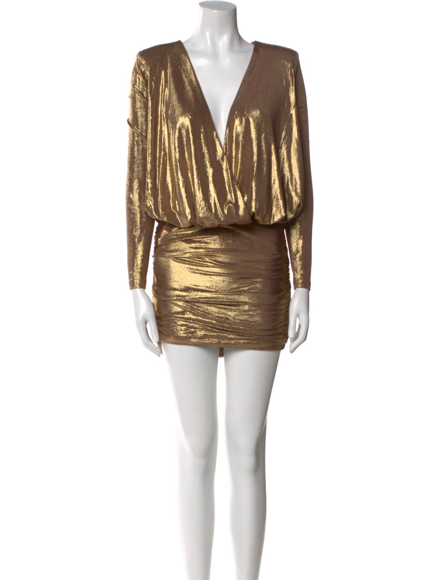 Retrofête V-Neck Knee-Length Dress