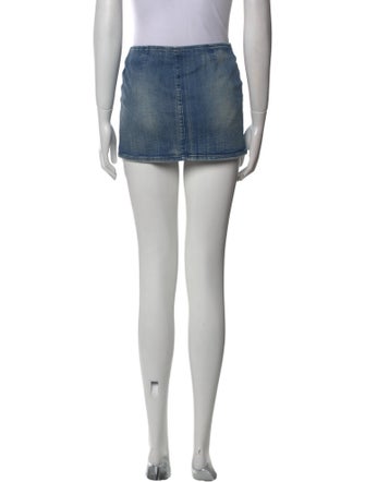 Retrofête Distressed Accents Mini Skirt