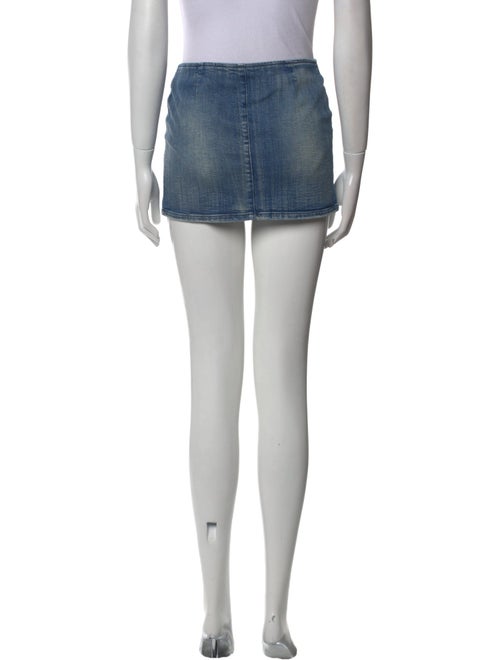 Retrofête Distressed Accents Mini Skirt