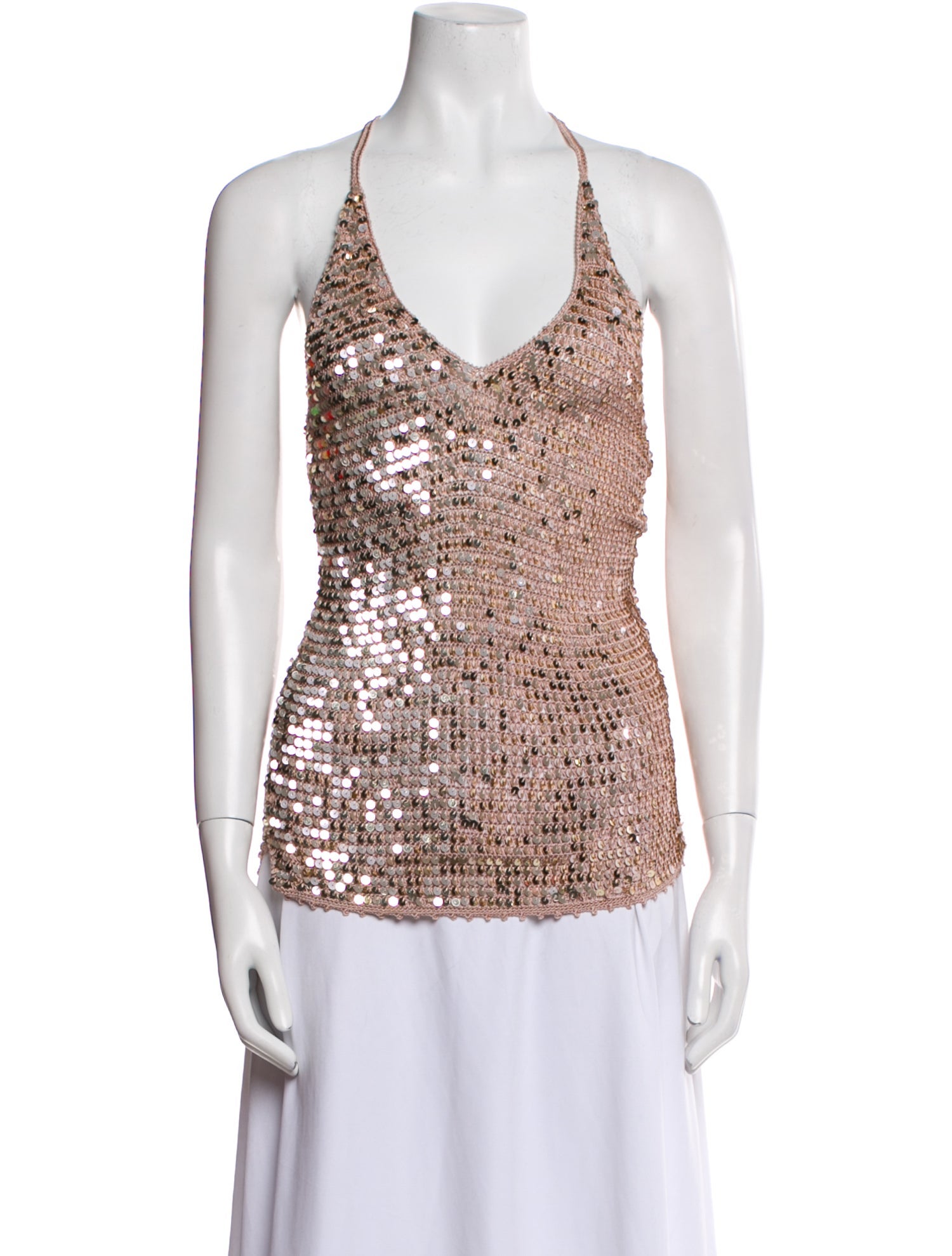 Retrofête Printed Halterneck Top w/ Tags