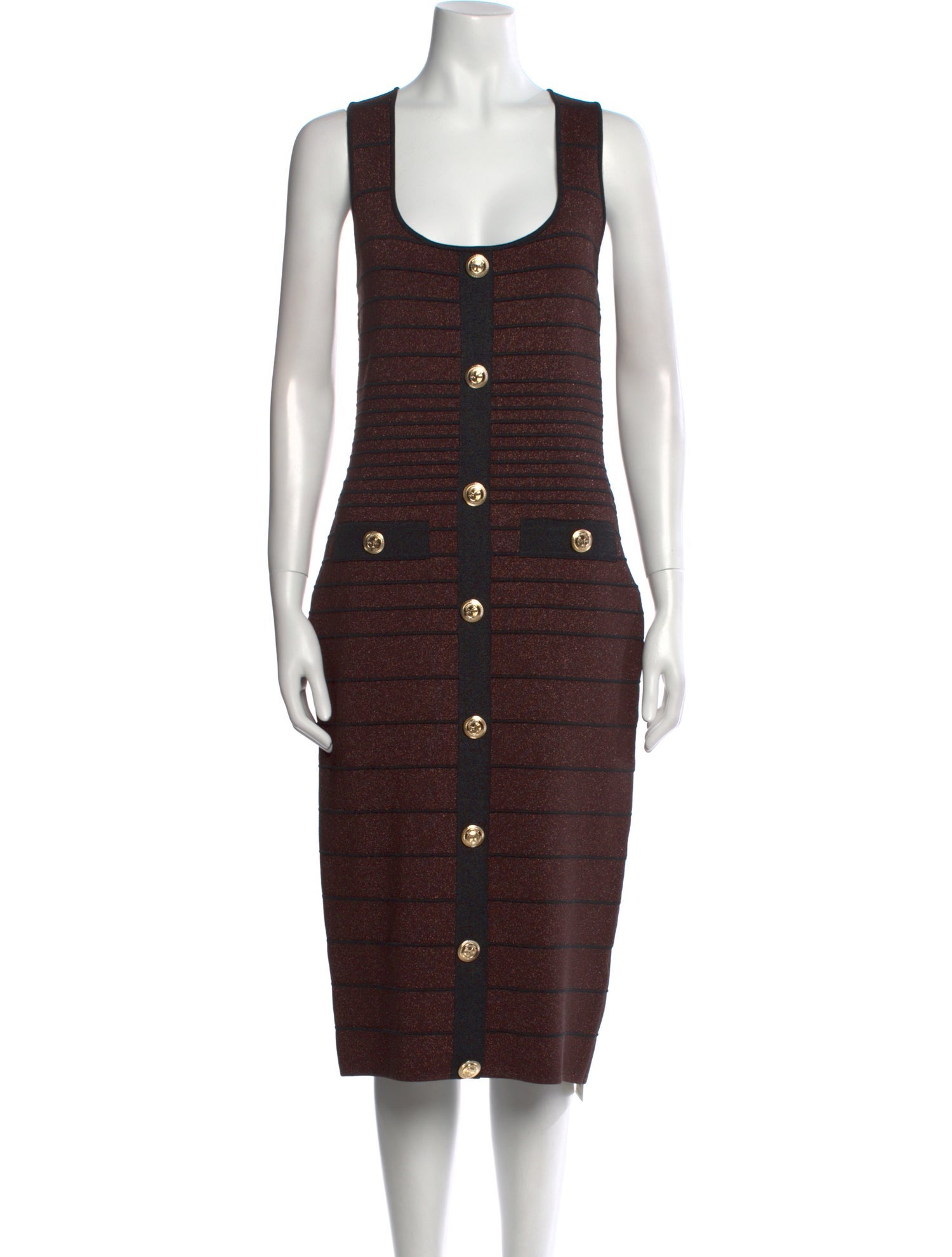 Retrofête Scoop Neck Midi Length Dress w/ Tags