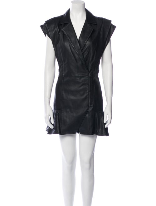 Retrofête Leather Mini Dress